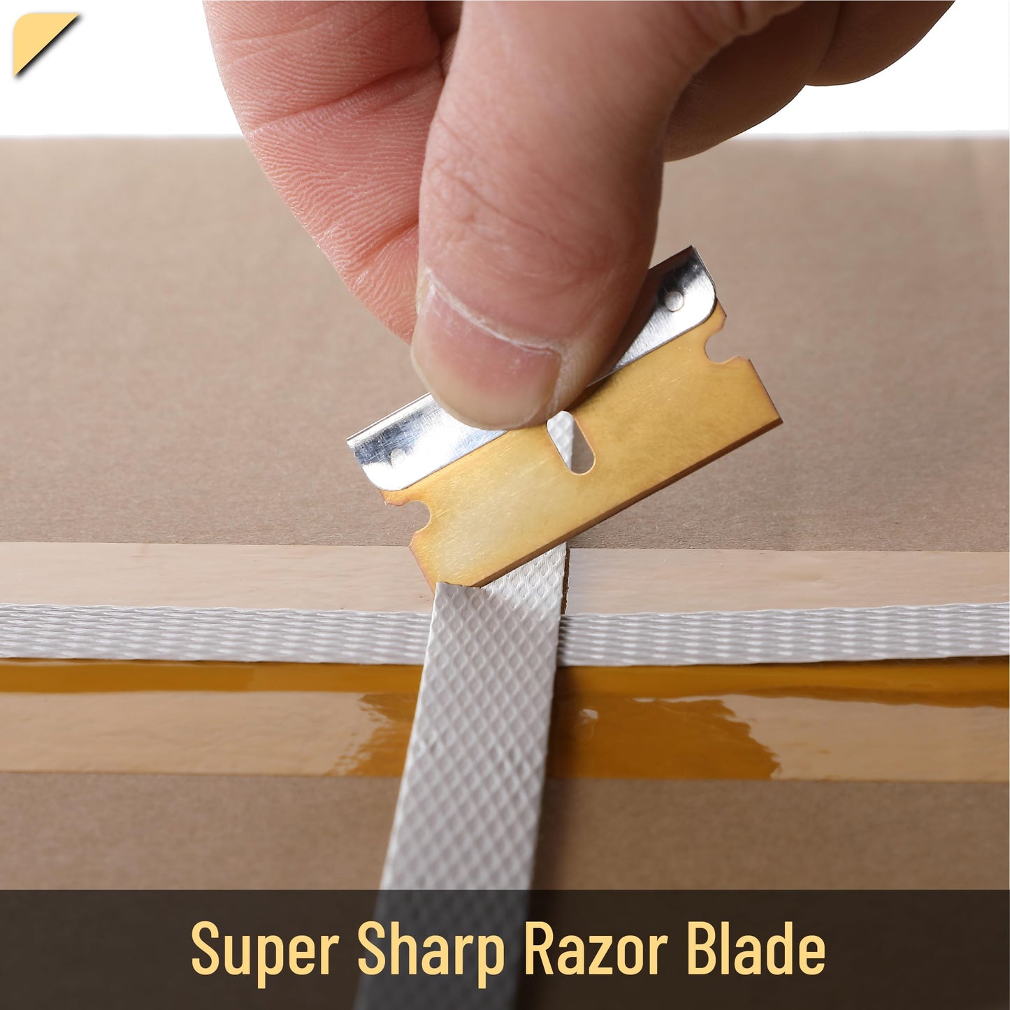 Bates Choise - Single Edge Razor Blades, 50 Pack, Gold, Razor Blades Single Edge, Straight Edge Razor Blade, Scraper Blades, Single Edge Blades, Single Edge Razor Blade