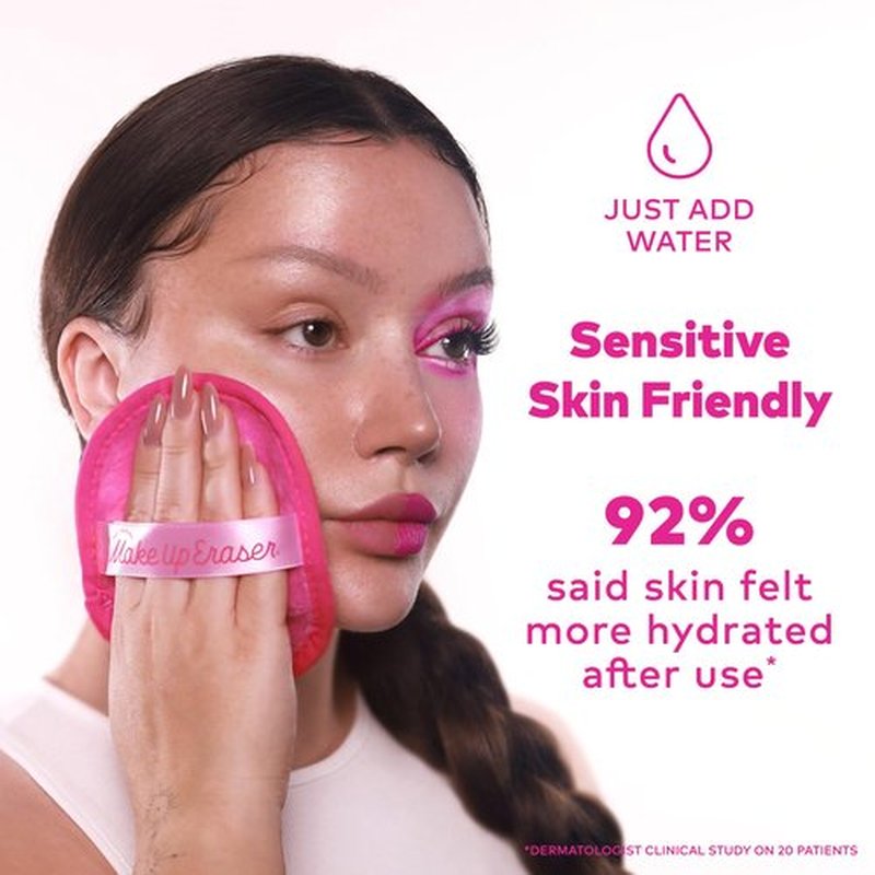 The Original MakeUp Eraser, 7-Day Set, Erase All Makeup with Just Water, Including Waterproof Mascara, Eyeliner, Foundation, Lipstick, Sunscreen, and More! Original Pink, 7ct.