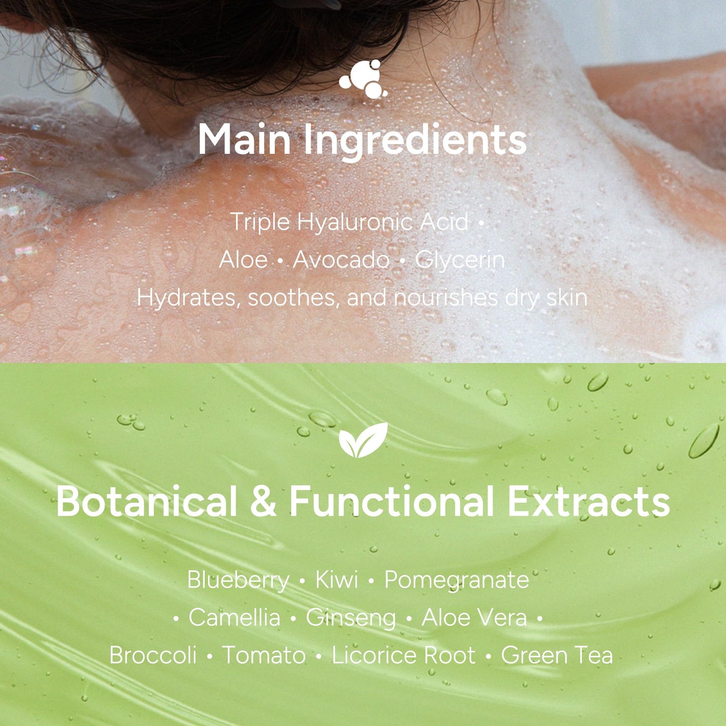 BANANAL Korean Body Wash with Hyaluronic Acid & Aloe – Hydrating Moisturizing Cleanser for All Skin – Infused with Natural Extracts – Paraben & Silicone-Free – Woody Blackberry, 500ml / 16.9 fl oz