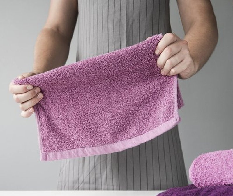 Towel and Linen Mart 100% Cotton - Wash Cloth Set - Flannel Face Cloths, Highly Absorbent and Soft Feel Fingertip Towels (Grey) (Grey, 12) (Plum, White & Lilac, Pack of 12)