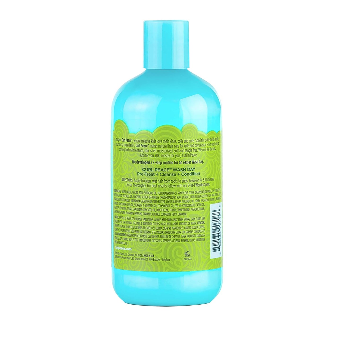 Just For Me Curl Peace Ultimate Detangling Conditioner 3-Pack - Nourishing Formula with Marshmallow Root, Cocoa Butter & Honey, Sulfate-Free, 12 oz