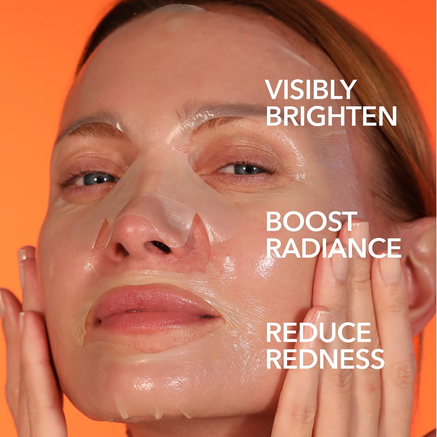 Dr Dennis Gross Vitamin C Lactic Biocellulose Brightening Treatment Mask, Revive Dry, Visibly Damaged Skin, 1 Pack