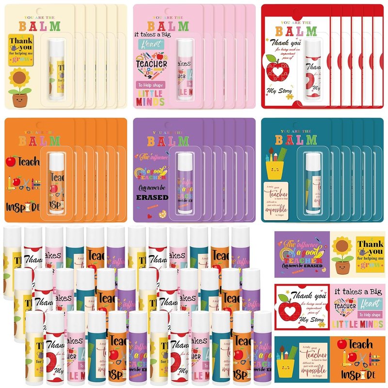 You Are the Balm Lip Balm Gift Set - 36 Inspiring Teacher Thank You Cards | Perfect for Back to School & Graduation