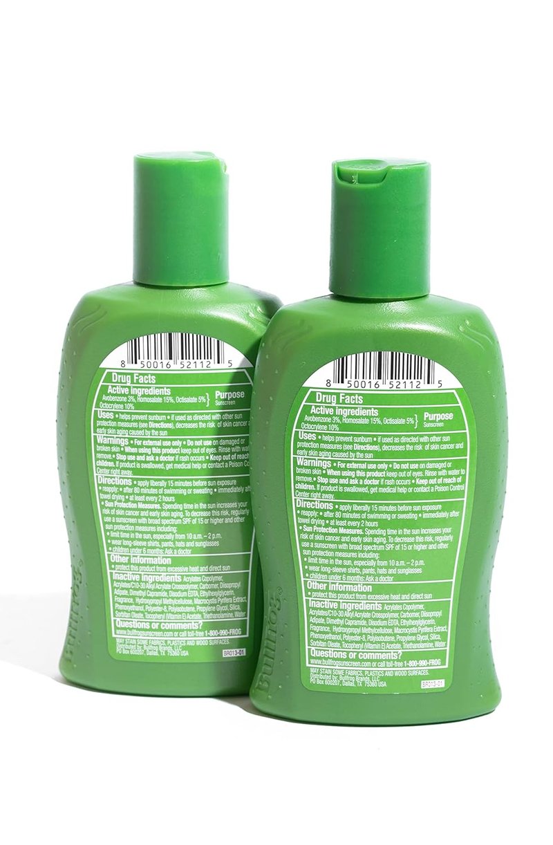 Bullfrog Sunscreen Lotion SPF 50 - Oxybenzone & Octinoxate Free, Broad Spectrum UVA/UVB Protection | 5oz, 2 Pack