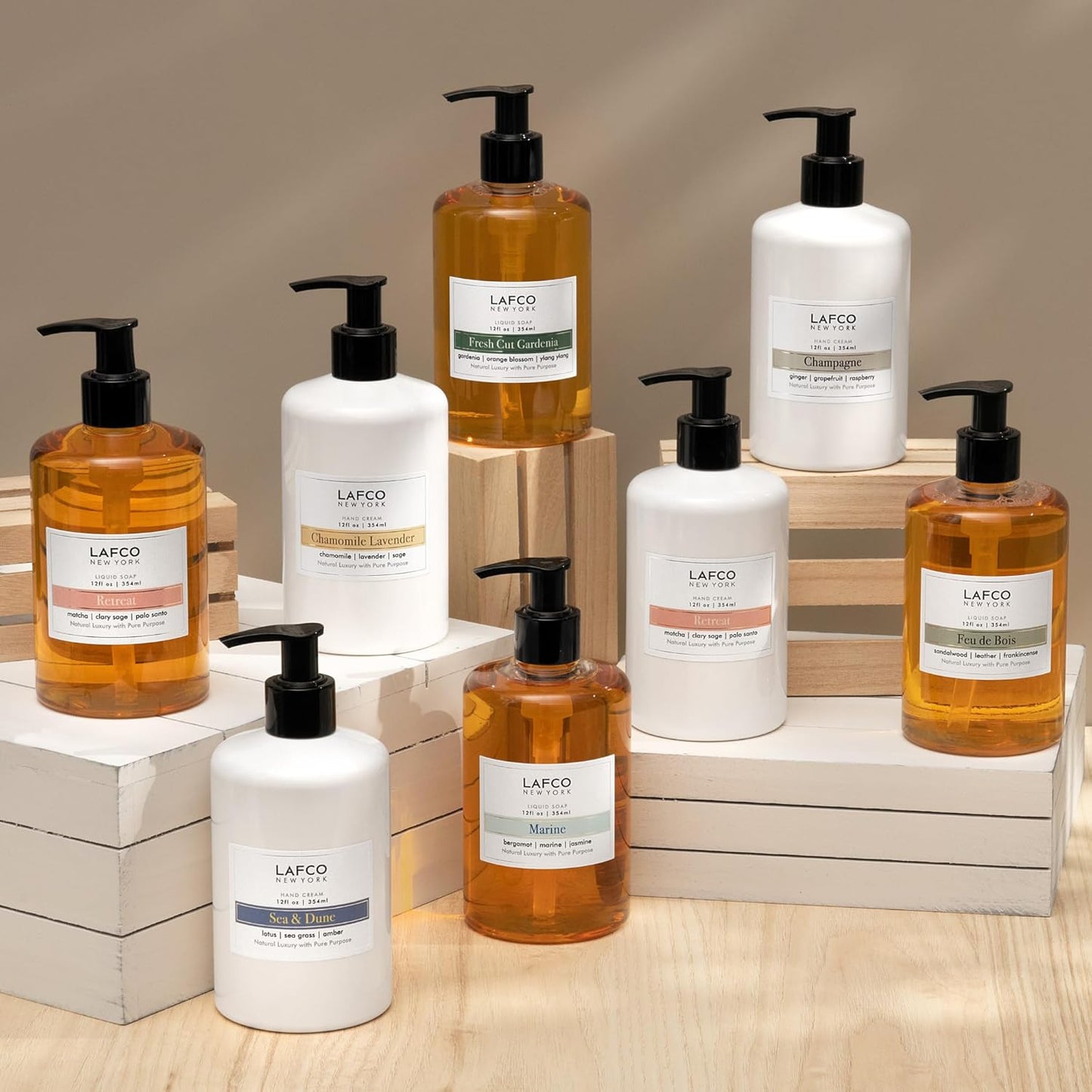 LAFCO New York Liquid Soap, Marine - 12 oz - Regenerates, Protects & Moisturizes - All Skin Types - Hypoallergenic, Synthetic Free & Cruelty Free - Made in Italy