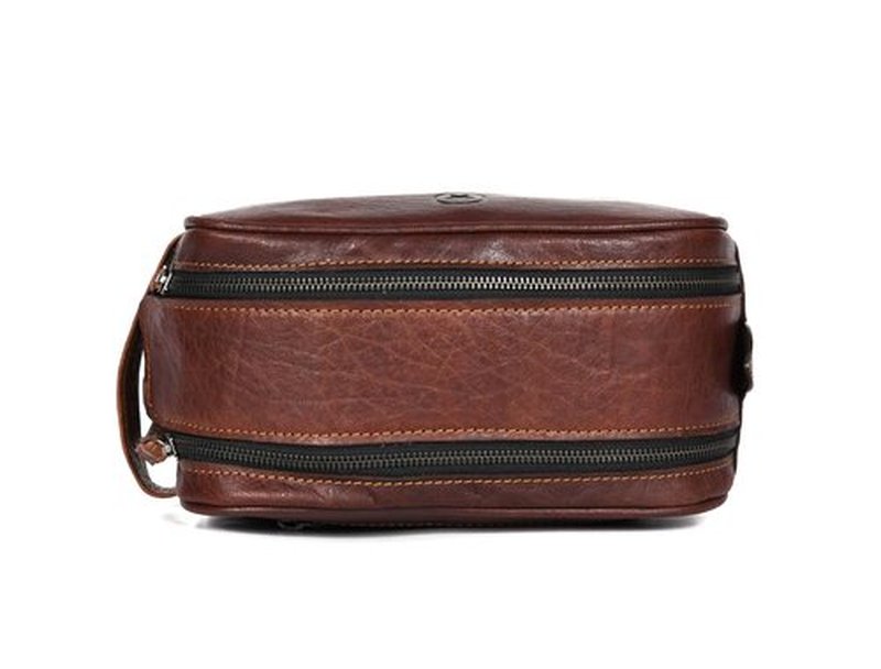 Leather Toiletry Travel Pouch Leather Waterproof Dopp Kit By Aaron Leather Goods