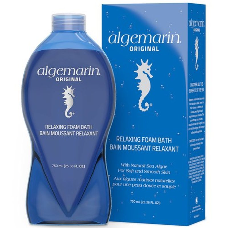 Algemarin Original Scent Foam Bath – European Sea Aromatherapy (1-Pack, 750 ml)