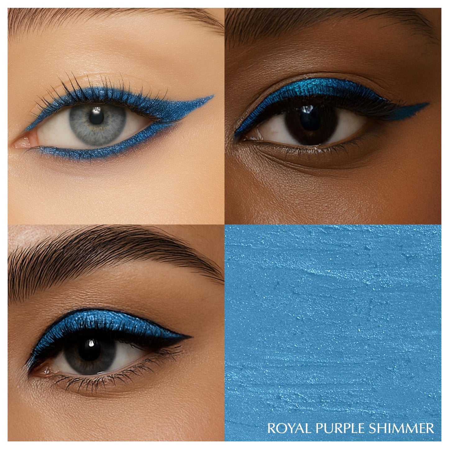 EPILYNX Waterproof Eyeliner Pencil, Smudge-Proof Vegan, Royal Blue Shimmer