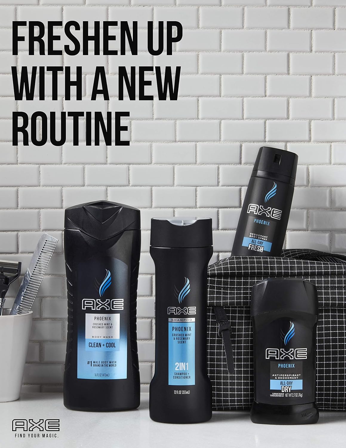 AXE Bodyspray Anarchy for Him 4 oz (Pack of 4)