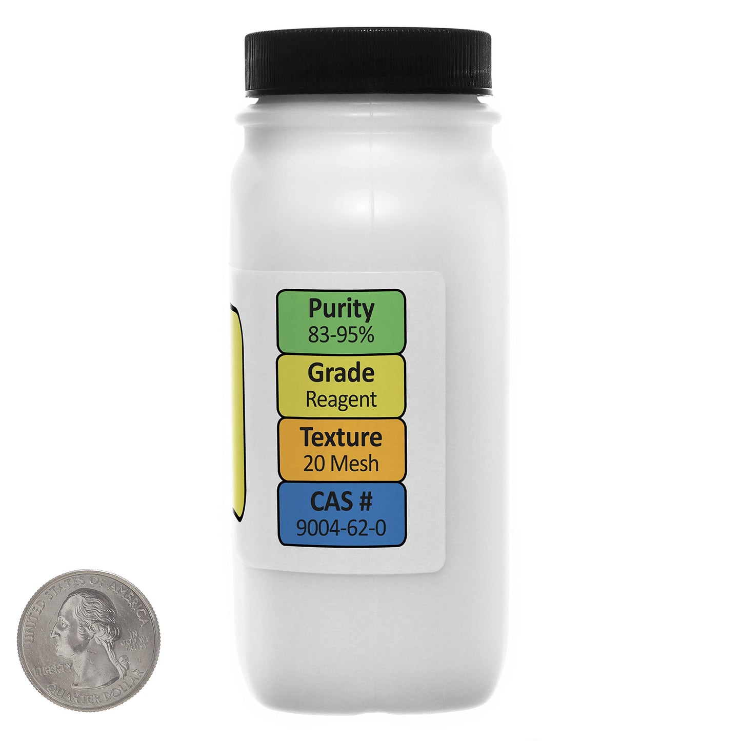Hydroxyethyl Cellulose [HEC] Reagent Grade Powder 6 Oz in a Space-Saver Bottle