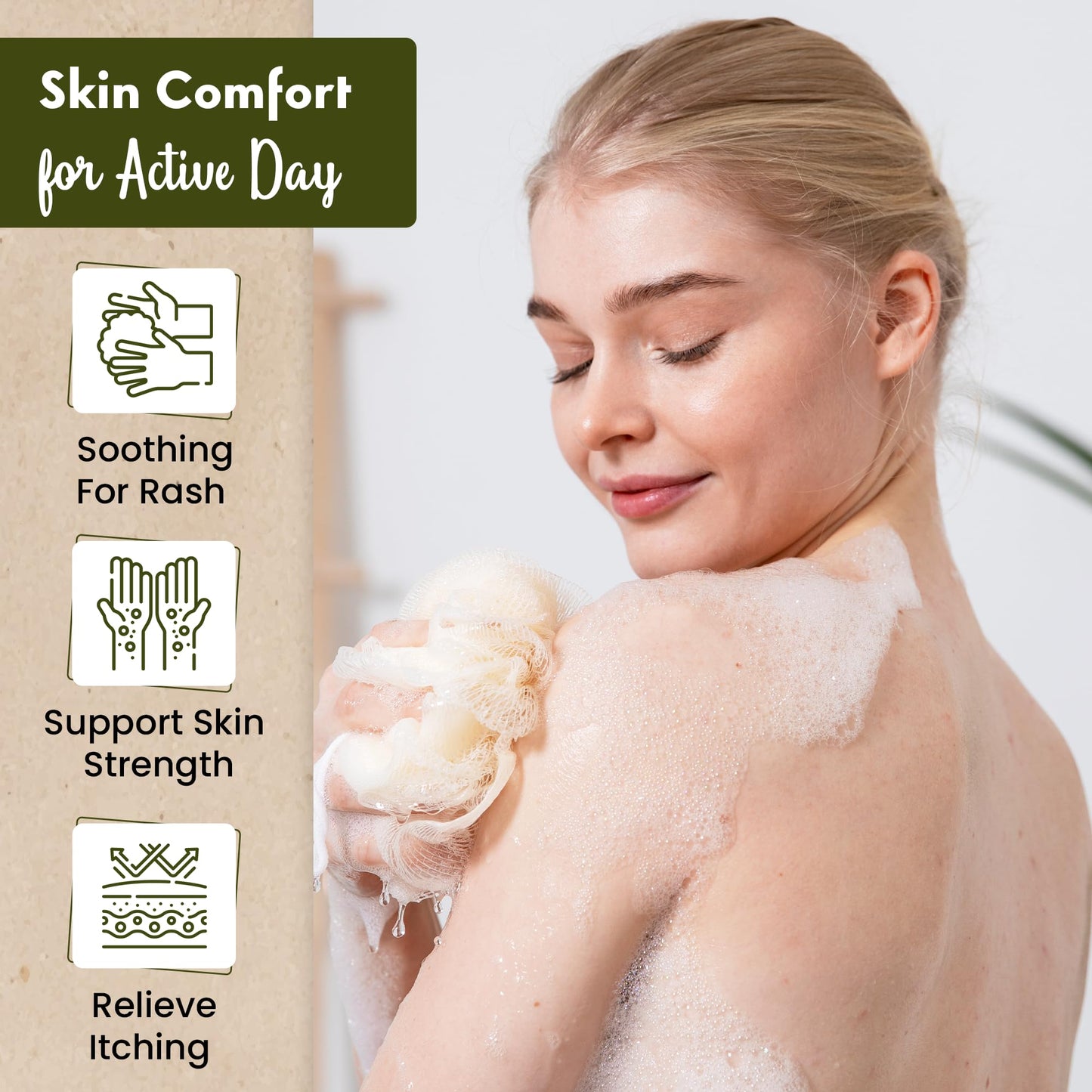 Poison Ivy Soap Bar - All Natural Poison Ivy Treatment Soap with Sweet Fern, Oatmeal & Manuka Honey - Antibacterial Skin Cleanser for Soothing Itch & Rashes - Poison Ivy Oak Soap Bar (3.5 oz, 2-Pack)