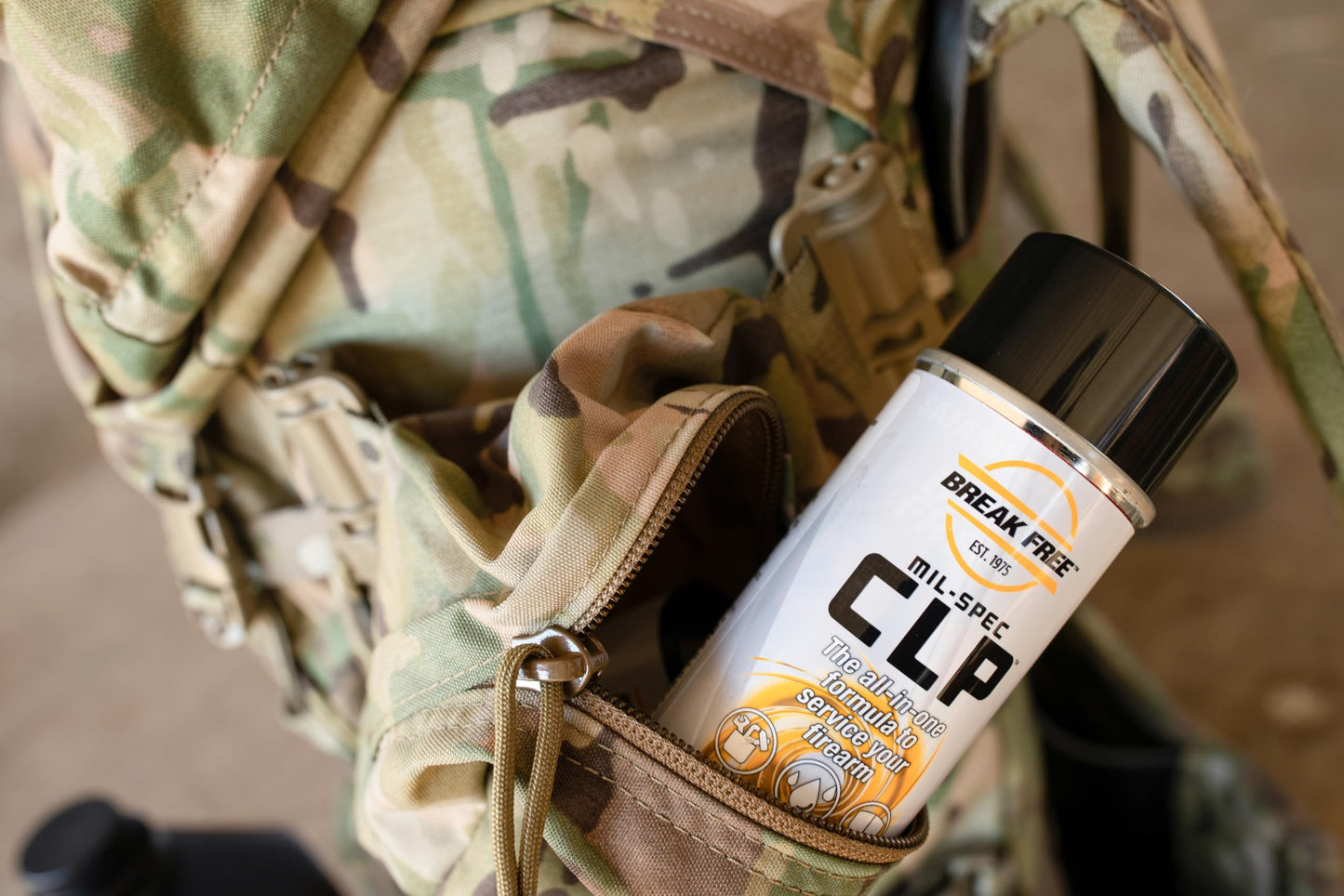Break Free CLP Cleaner Lubricant and Preservative Gun Cleaner, CLP-12, Aerosol Can, Synthetic Oil, 12 Ounces