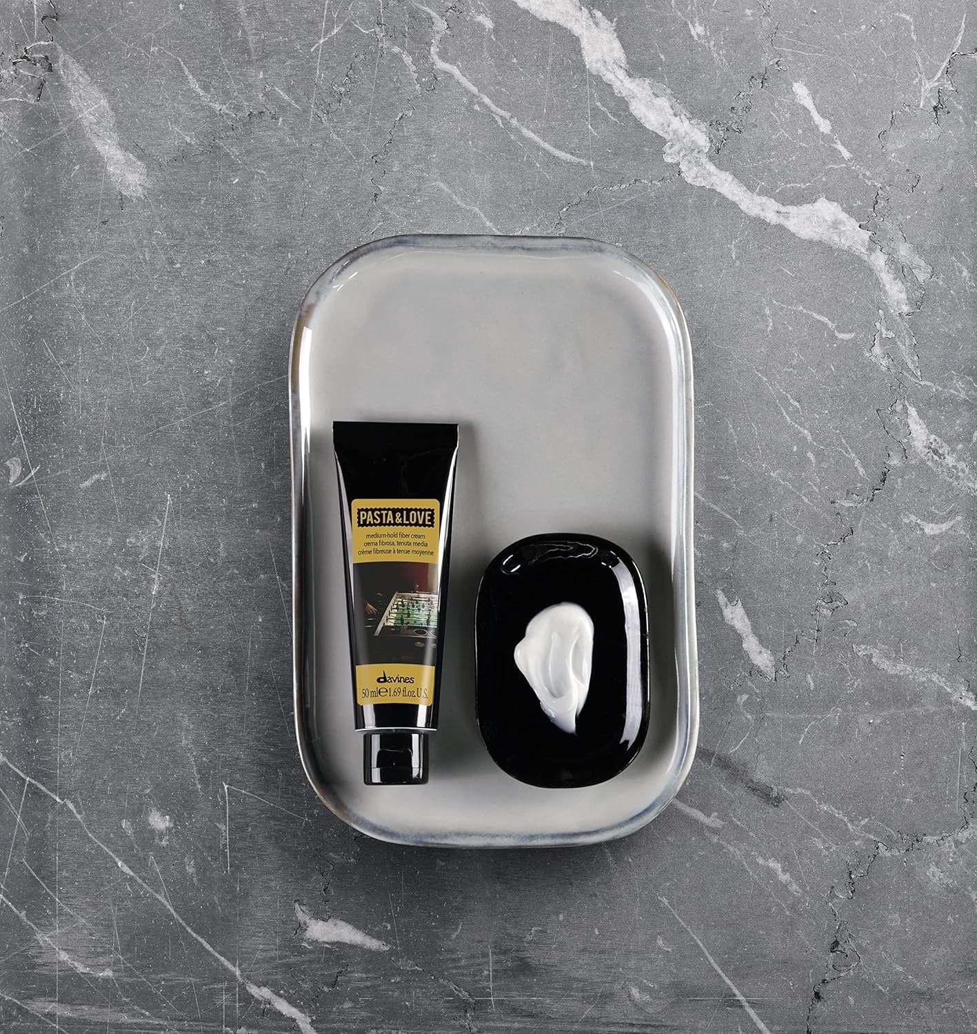 Davines Pasta & Love Men's Medium Hold Hair-Styling Fiber Cream, For Workable And Texturized Styling, 1.69 Fl. Oz.