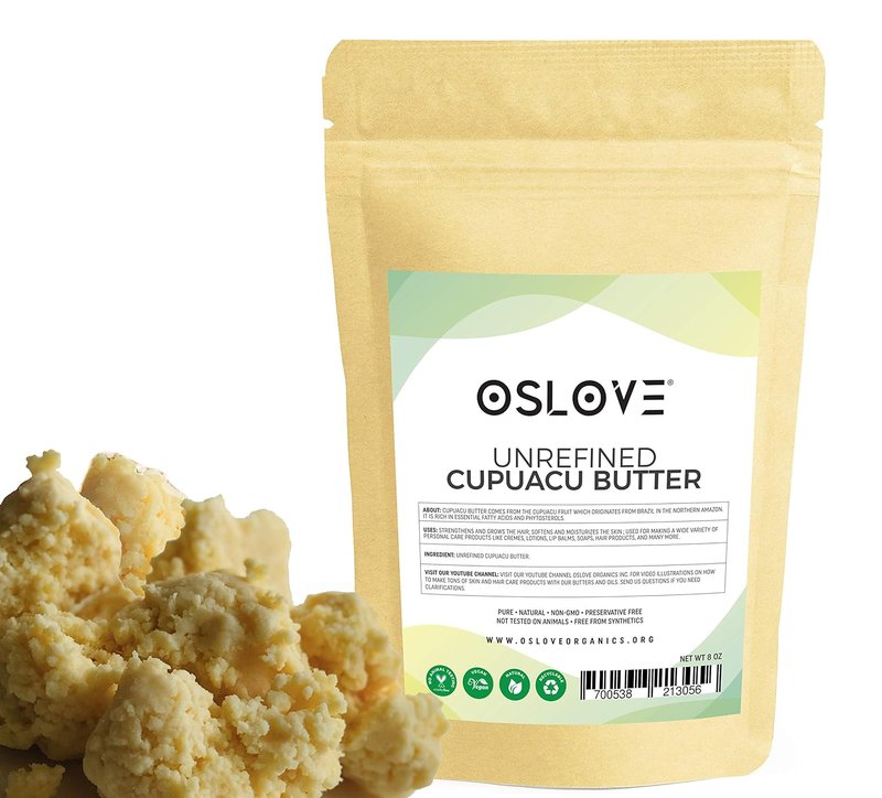 Cupuacu Butter - Pure & Natural 8oz Vegan Body Butter for Whipped Lotions, Salves & Soaps