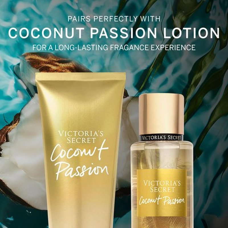 Victoria's Secret Coconut Passion Body Mist, Body Spray for Women (8.4 oz)