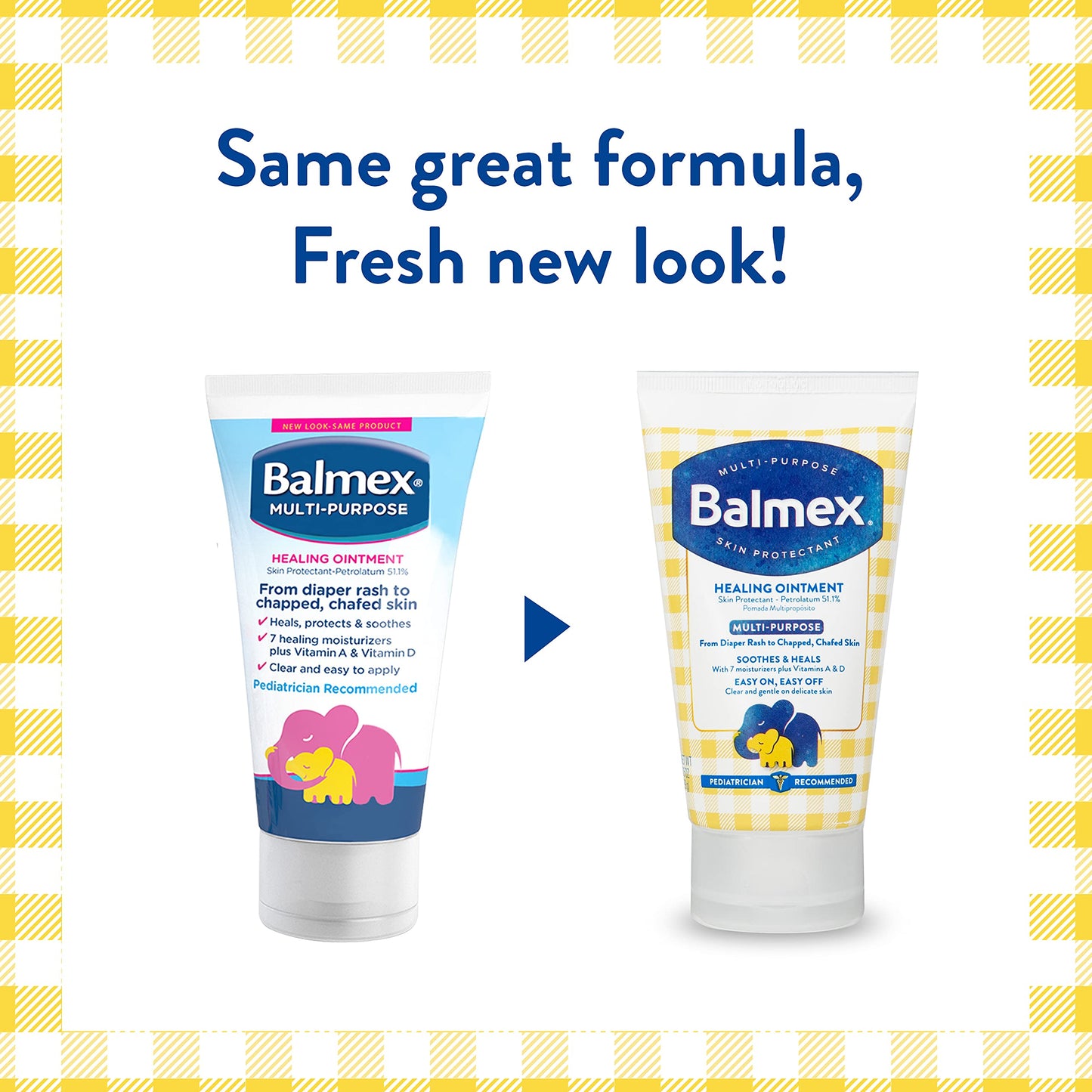 Balmex Multi-Purpose Healing Ointment & Skin Protectant for Diaper Rash and Chafing, with Petrolatum, 7 Moisturizers and Vitamins A&D, Pediatrician Recommended and Paraben-Free, 3.5oz