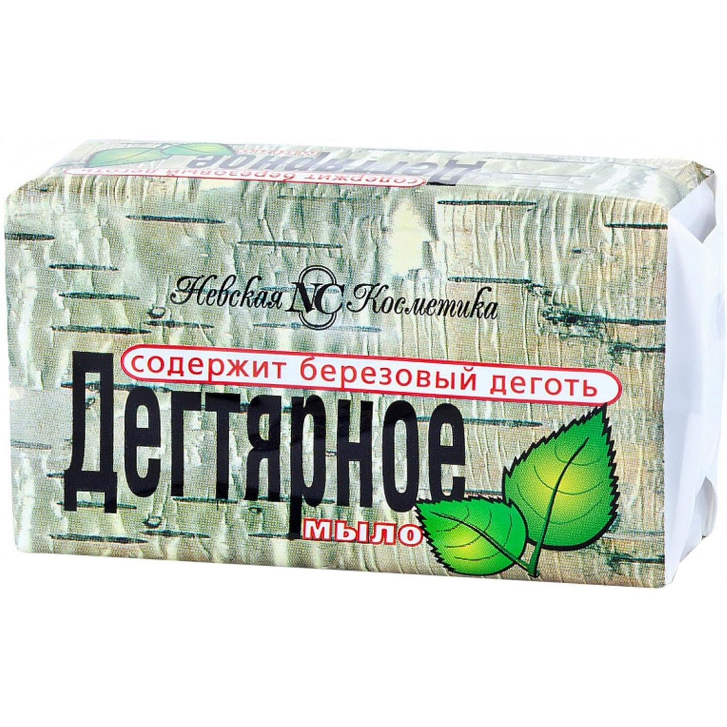 Secrets of Siberia Natural Birch Tar Soap Degtyarnoe by Neva Cosmetics 140g/ 4.93oz - Set of 2