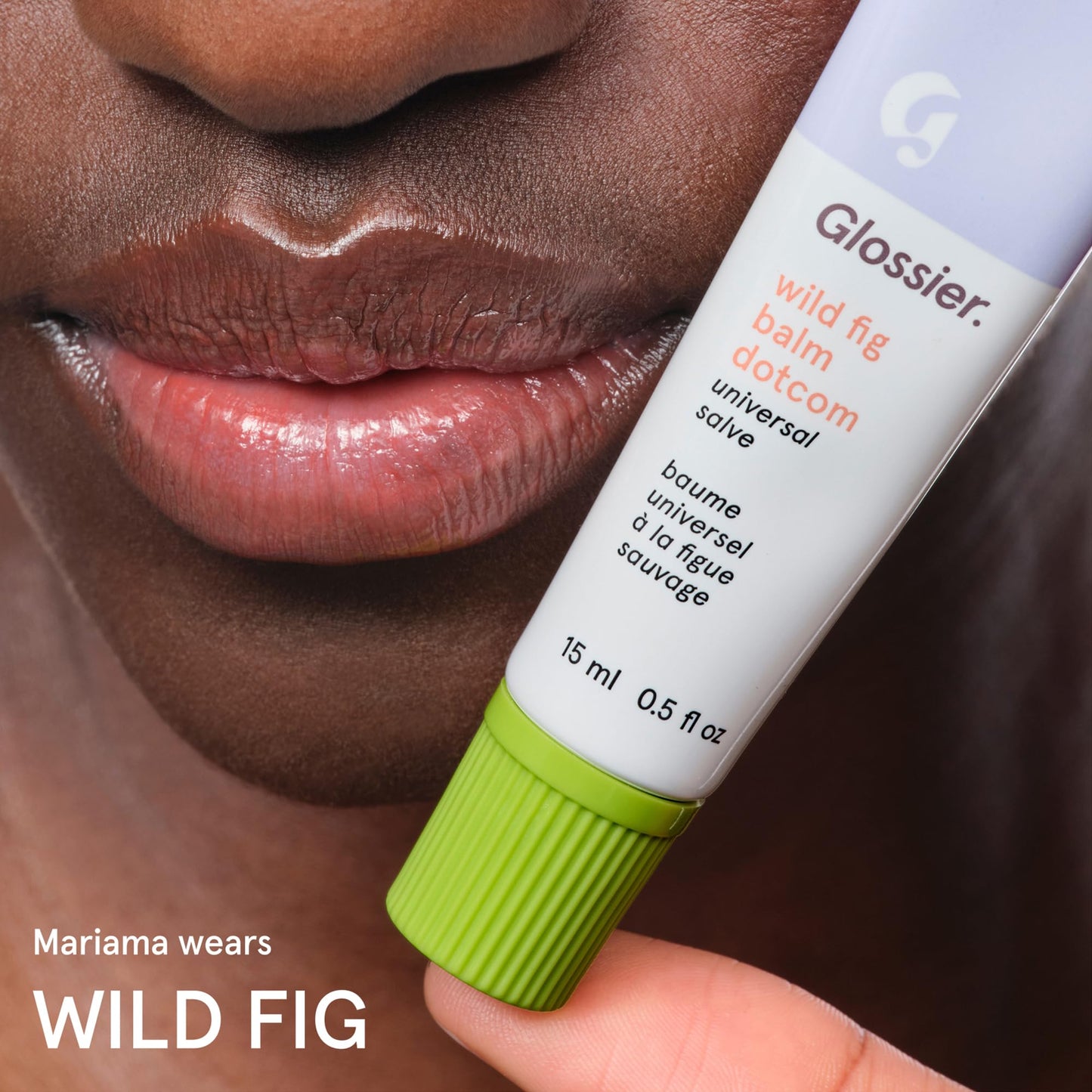 Glossier Balm Dotcom Lip Balm & Universal Salve, Wild Fig Coral Tint