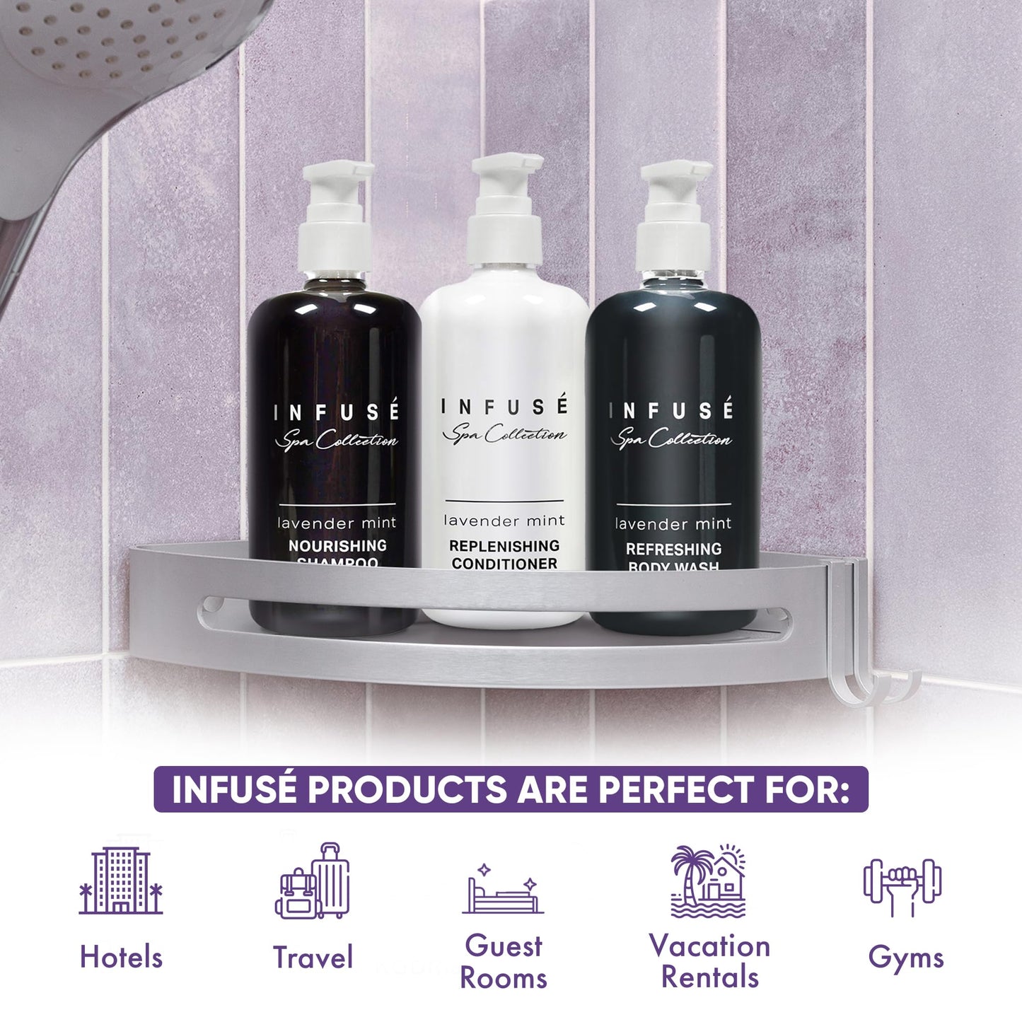 Terra Pure 4-Piece 10.14 oz Shampoo, Conditioner, Hand & Body Wash, Lotion