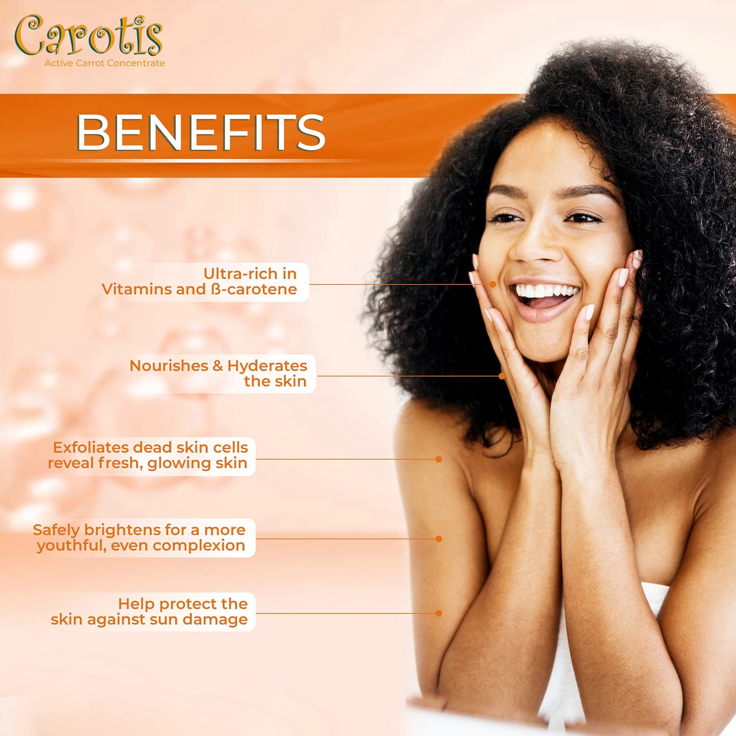 CAROTÏS Exfoliating Soap 200g - Formulated to Restore Radiance and Eliminate Dead Skin Cells, with Vitamin A