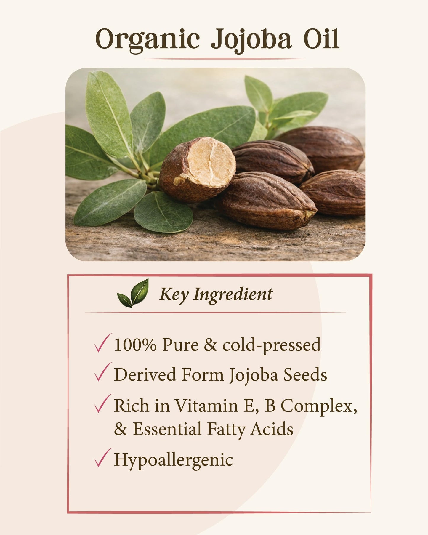 Raya Wellness - USDA Organic Jojoba Oil - Cold-Pressed - Made in USA - Glass Bottle - 2 fl oz (60 ml)