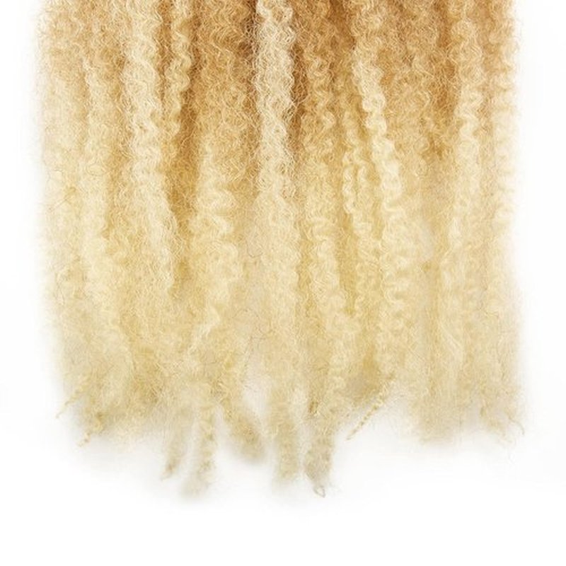 Marley Hair 18 Inch Marley Twist Hair Afro Twist Marley Braiding Hair for Faux Locs Crochet Hair Synthetic Hair Extensions(27/613, 18inch)