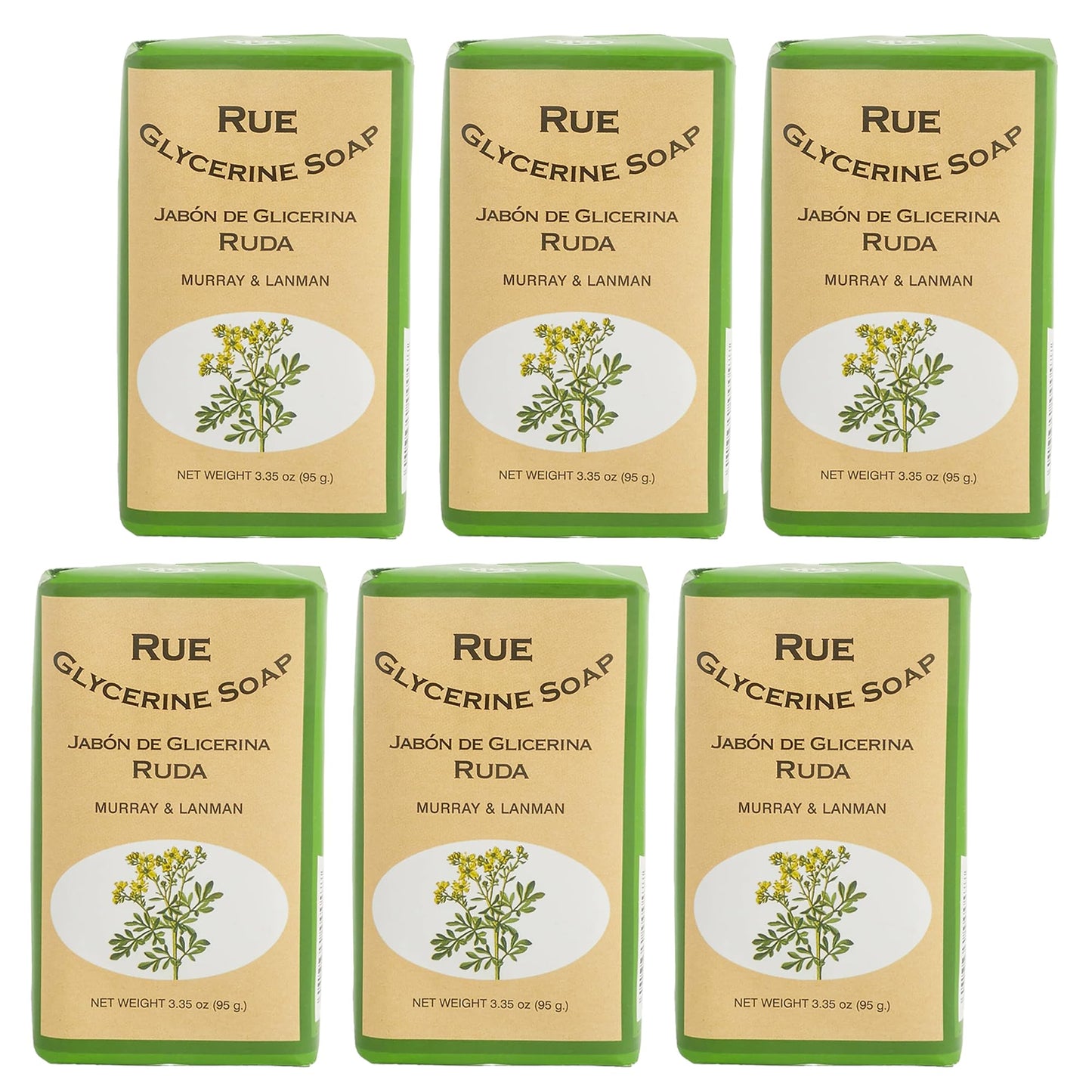 Lanman & Kemp Florida Water Cologne New York, Soap Collection - 10 Different Soaps (6, Rue Soap)