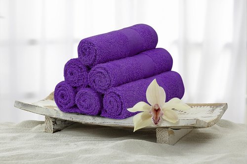 Premium Wash Cloths Pack of 12 (13" x 13" Inches)- 100% Combed Ring Spun Cotton WashCloth - Luxury Washcloths – Ultra Soft Face Towels - Highly Absorbent Wash Cloth for Face (Purple)