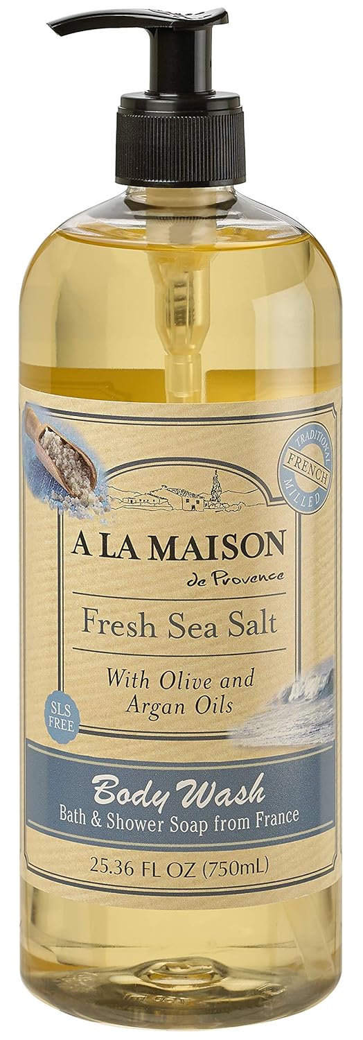 A LA MAISON Hydrating Body Wash Rosemary Mint, Uses: Body - Triple French Milled, Essential Oils, Plant Based, Vegan, Cruelty-Free, Alcohol & Paraben Free (25.36 oz, 2 Pack)