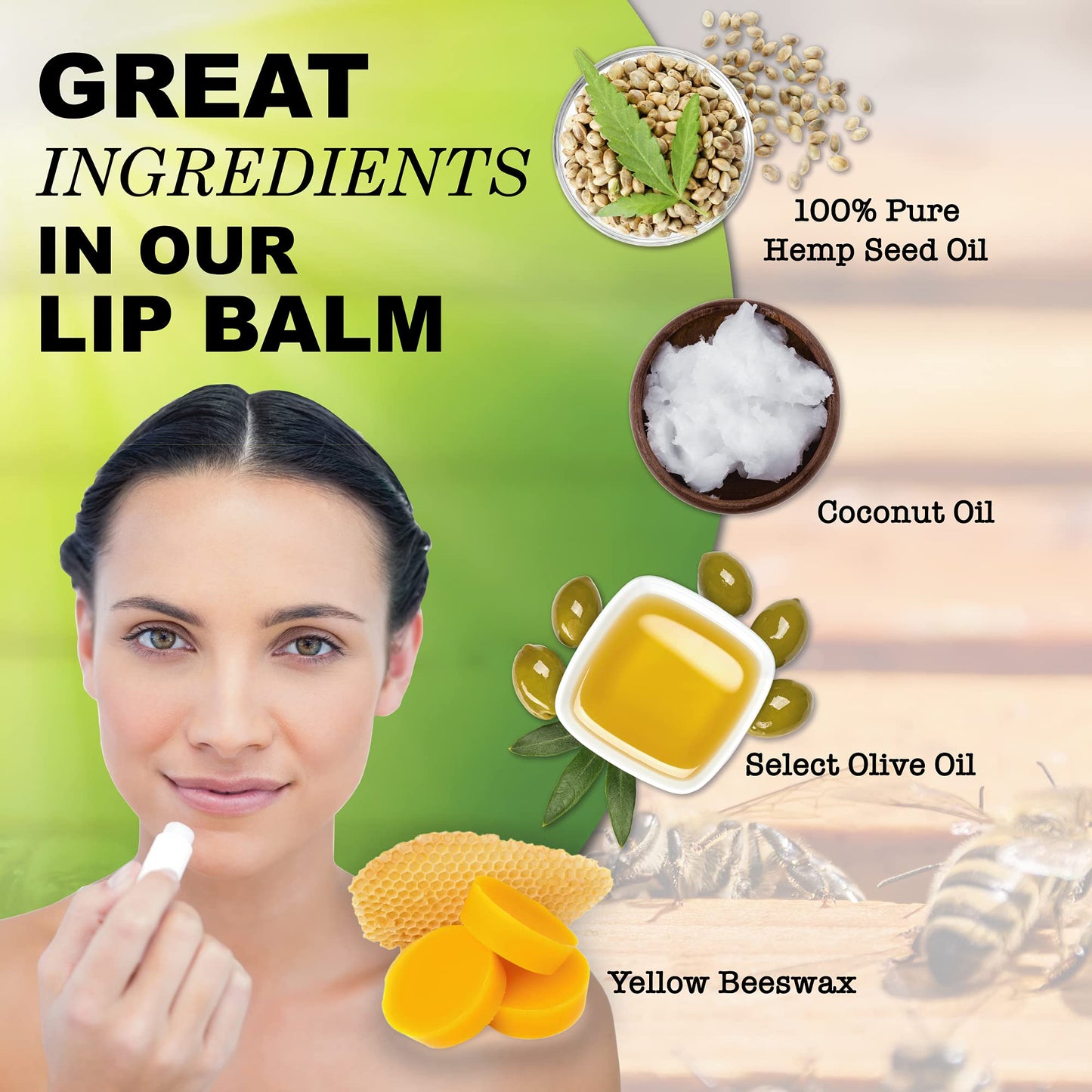 Natural Lip Balm Bulk, Unlabeled Filled, 50 Pack, Peppermint | Customizable Labels For Party Favors, Gift Baskets, or Business Branding. For Men, Women, and Children.
