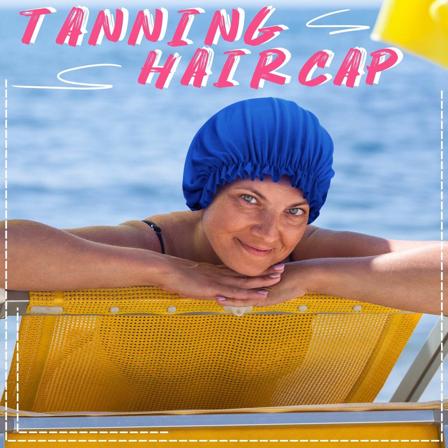 Vinsatin 4 Pcs UV Protection Tanning Face Cover Bonnet Cap Set Tanning Mask and Hair Cap Protective Bonnet for Women(Silk of Ice Fabric,Pink, Blue)
