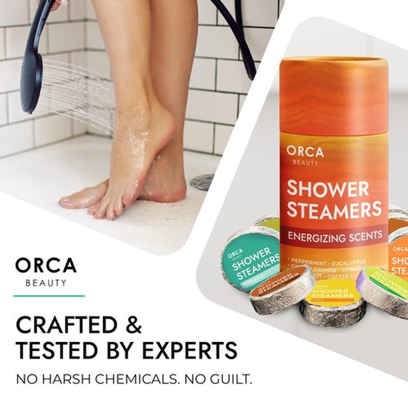 Shower Steamers Aromatherapy - Relaxation Gifts for Women, Shower Bombs, Unique Spa Gifts Shower Tablets, Stocking Stuffers for Women & Men (Energizing Scent 8PC)