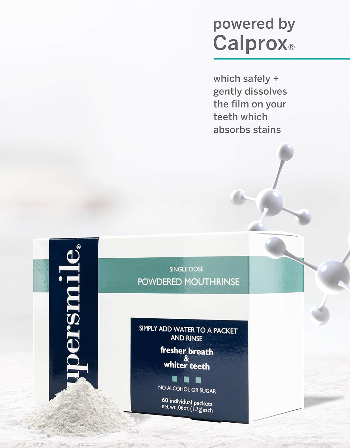 Supersmile Powdered Mouth Rinse - Freshen Breath & Whiten Teeth - TSA Approved Travel Pack