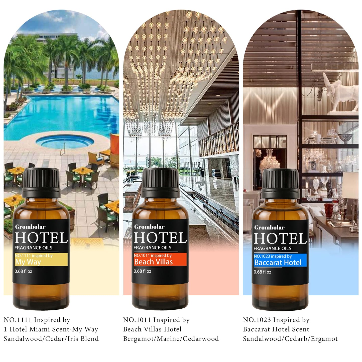 Essential Oils Set-Hotel Collection Diffuser Oil Gift Set,Premium Essential Oil for Diffusers, Home Care, Fragrance, Humidifiers