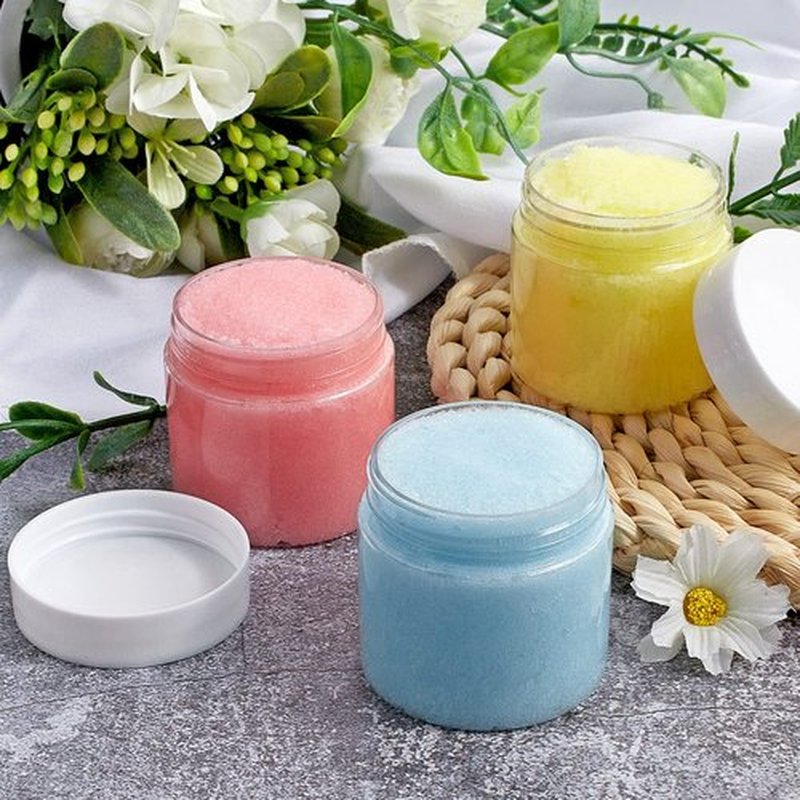 TUZAZO 2 OZ Plastic Jars Round Clear Cosmetic Container Jars with Lids and Labels, 24 Pack Small Plastic Jars for Lotion, Cream, Ointments, Makeup, Glitters, Samples, Travel Storage