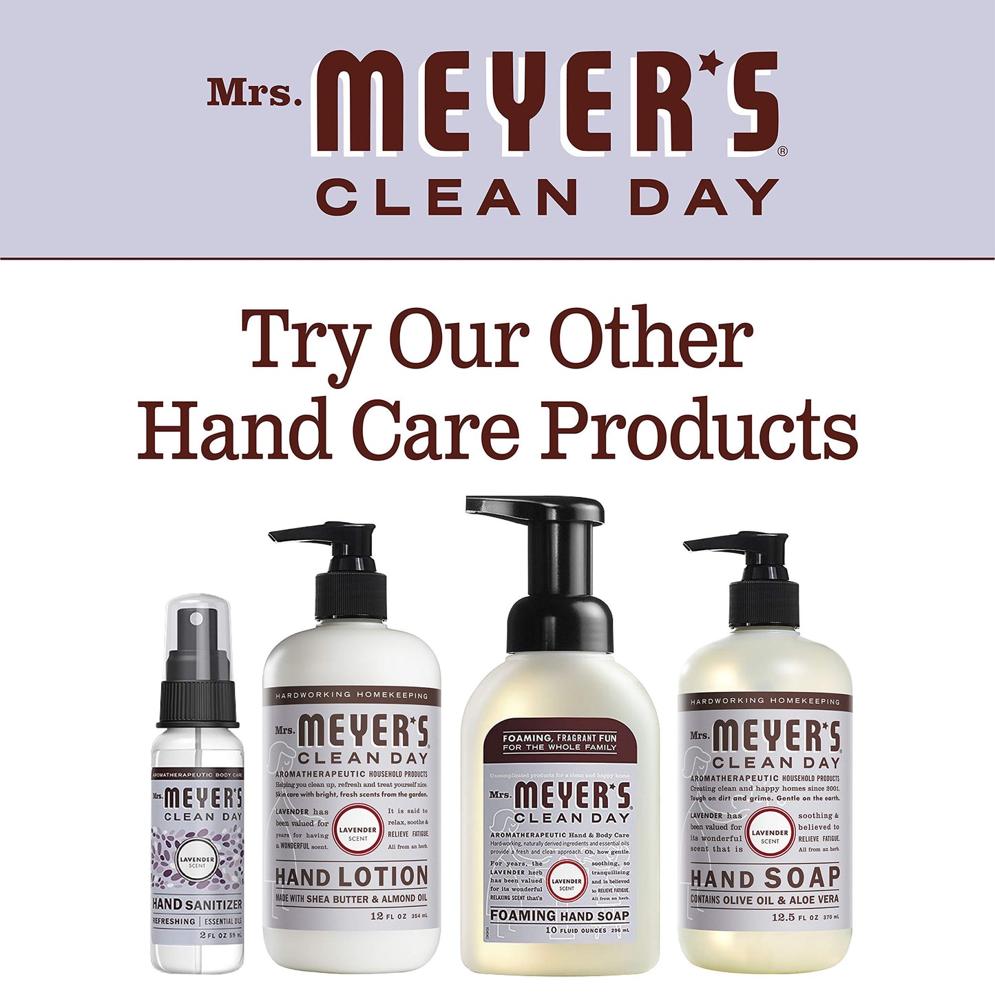 Mrs. Meyer's Clean Day Hand Soap Refill Lavender Multi-Packs 33 Fl Oz (Pack of 2)