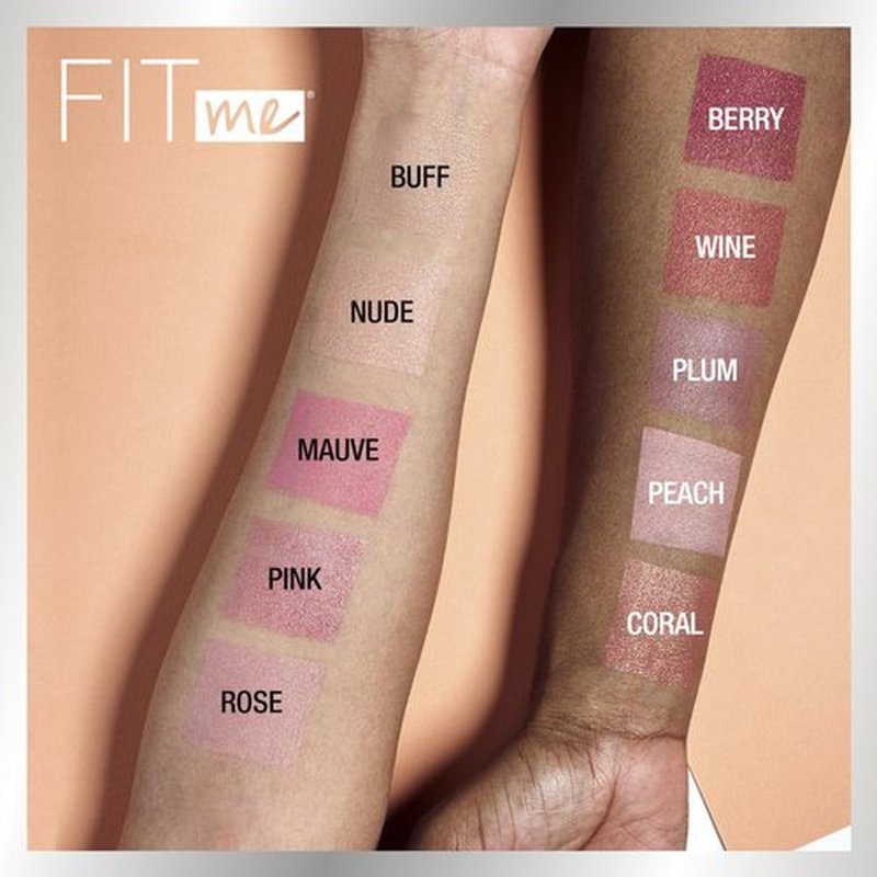Maybelline Fit Me Powder Blush, Lightweight, Smooth, Blendable, Long-lasting All-Day Face Enhancing Makeup Color, Mauve, 1 Count