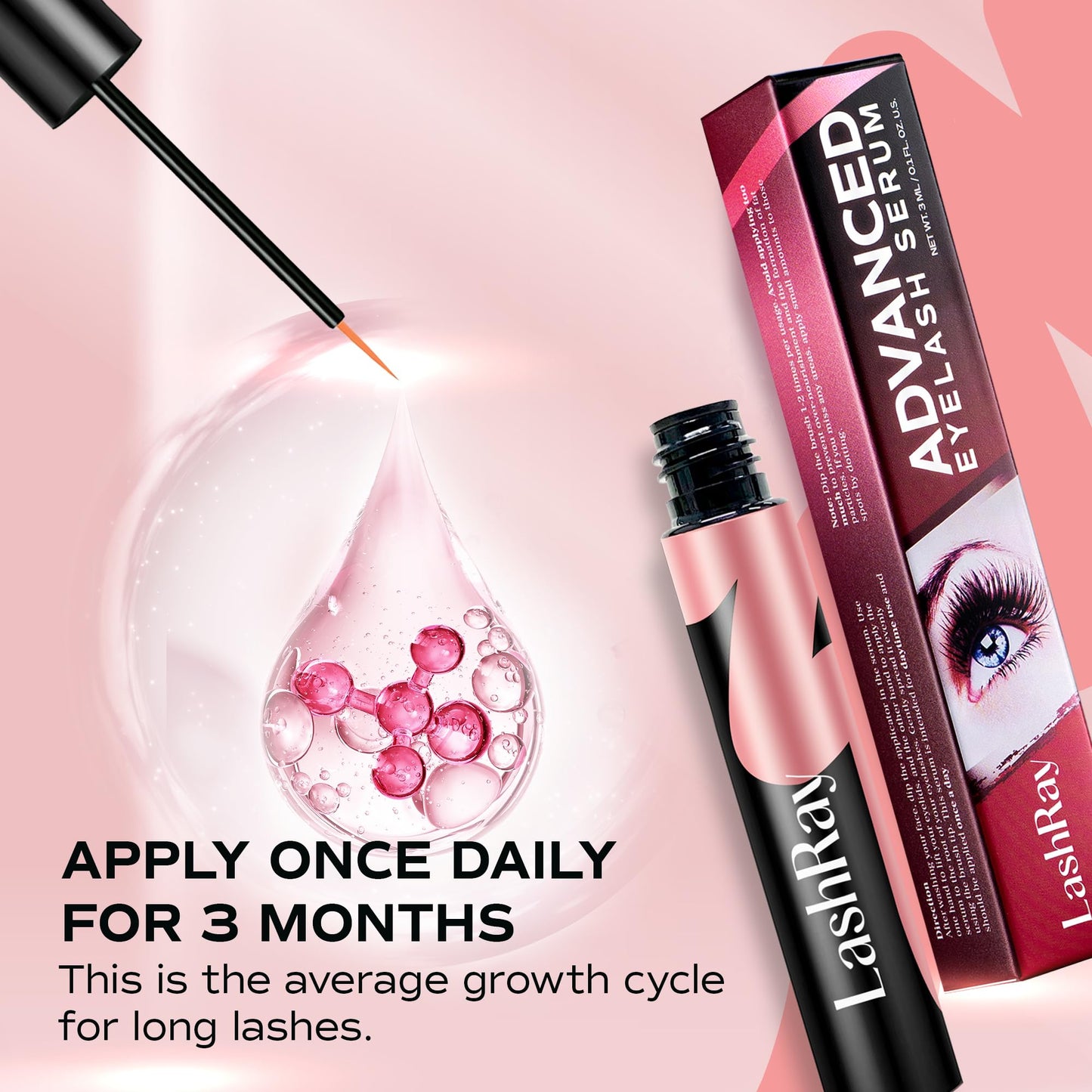 Lash Enhancing Serum Eyelash Growth LashRay Eyelash Serum