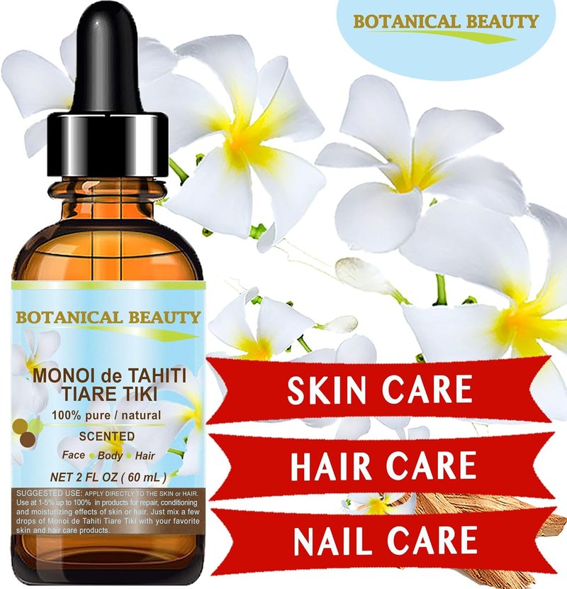 Monoi de Tahiti Oil | 100% Pure Natural Virgin Oil for Face, Skin, Body, Hair & Nails - 1 Fl. Oz. (30 ml)