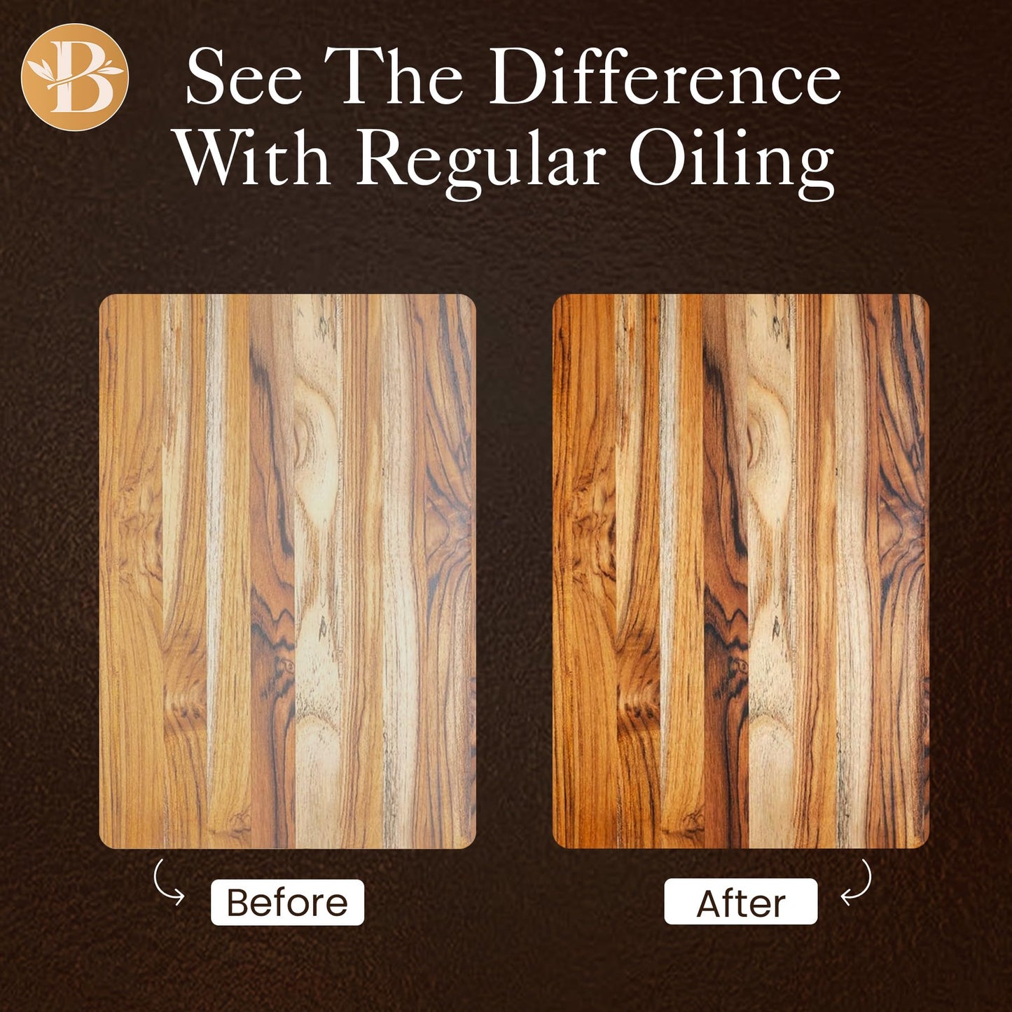 Cutting Board Oil Applicator Brush - Bamboo Wood Oil Brush for Applying Mineral Oil, Wax, Conditioner & Butcher Block Oil on Cutting Boards, Bamboo Boards, Wooden Utensils, Kitchen Maintenance Tool