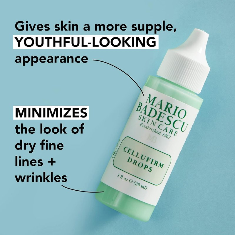 Mario Badescu Cellufirm Drops - Anti-Aging Serum with Collagen & Elastin for Combination, Dry, Sensitive Skin | 1 Fl Oz