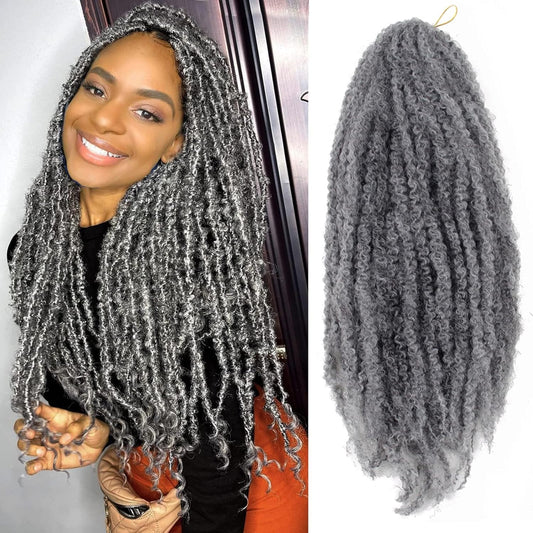 BYKSVIOC BYhair Afro Kinky Twist Crochet Hair Braids Marley Twist Braiding Hair 24inch Cuban Twist Hair (6Packs,#51)