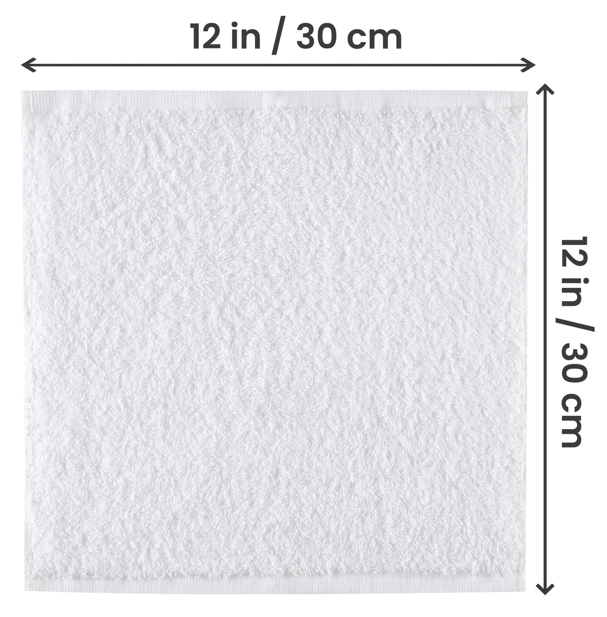 Utopia Towels 12 Pack Cotton Washcloths Set, 100% Ring Spun Cotton, Premium Flannel Face Cloths, Highly Absorbent and Soft Feel Fingertip Towels, White