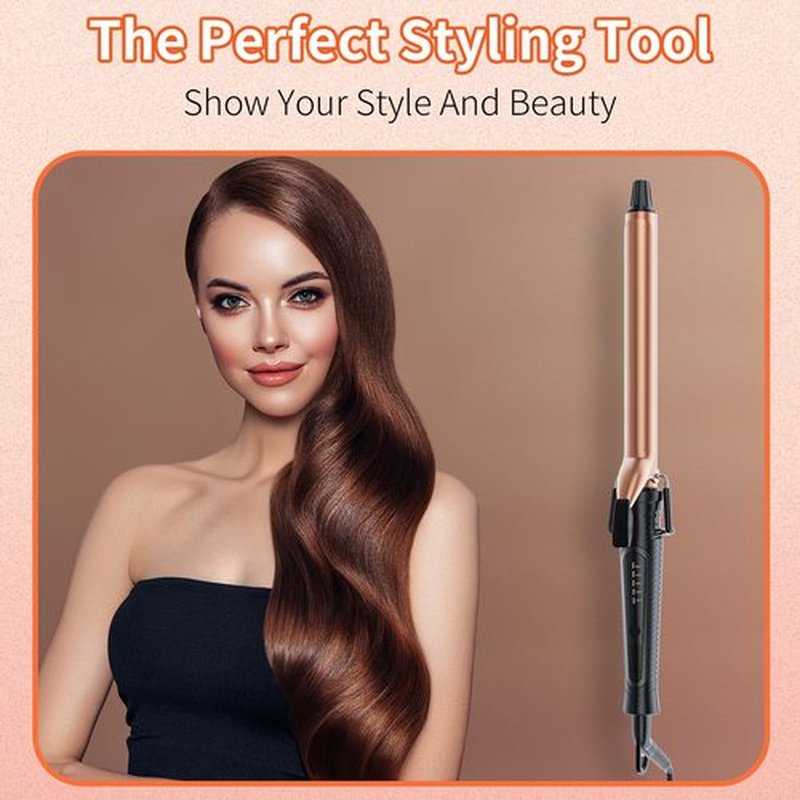 Svoky 3/4 Inch Extra Long Curling Iron with Ceramic Barrel, Professional Long Barrel Wand Curling Iron for Long Hair