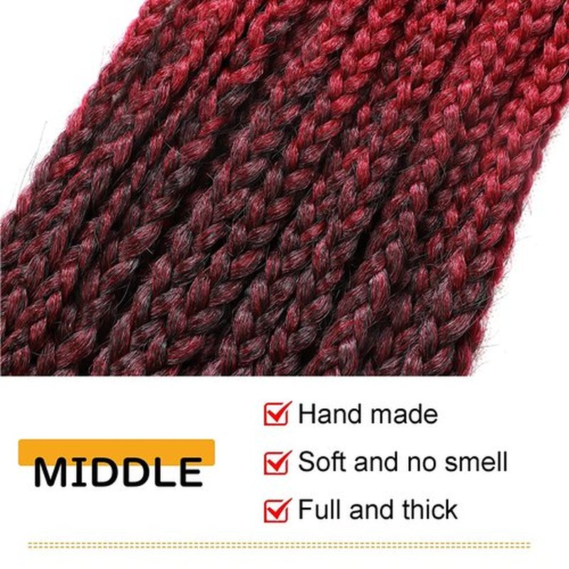 7 Packs Goddess Box Braids Crochet Hair 26 Inch Prelooped Crochet Box Braids Crochet Hair for Black Women Braiding Hair (26 Inch 7 Packs, 1B/Bug)