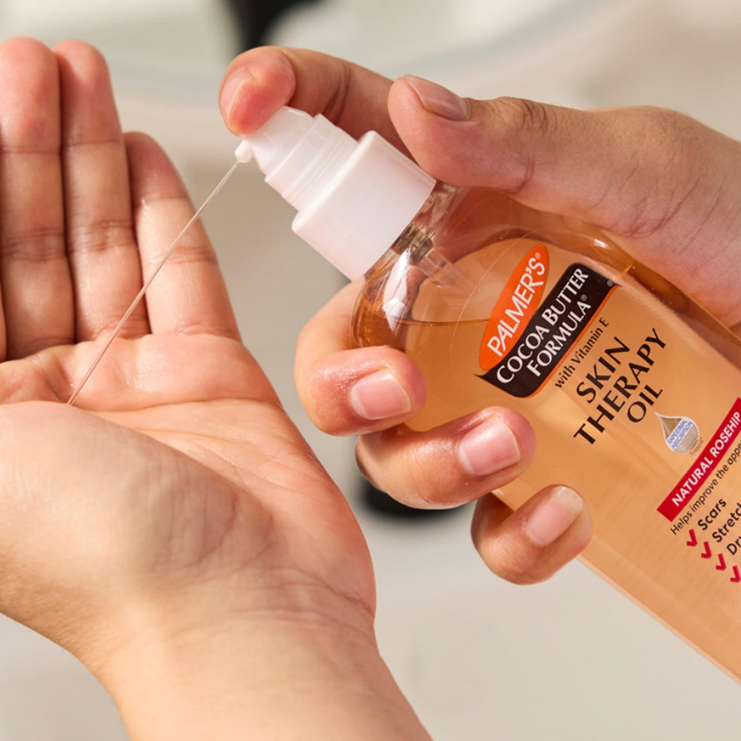 Palmer's Cocoa Butter Formula Skin Therapy Moisturizing Body Oil with Vitamin E, Rosehip Fragrance, 5.1 Ounces (Pack of 6)