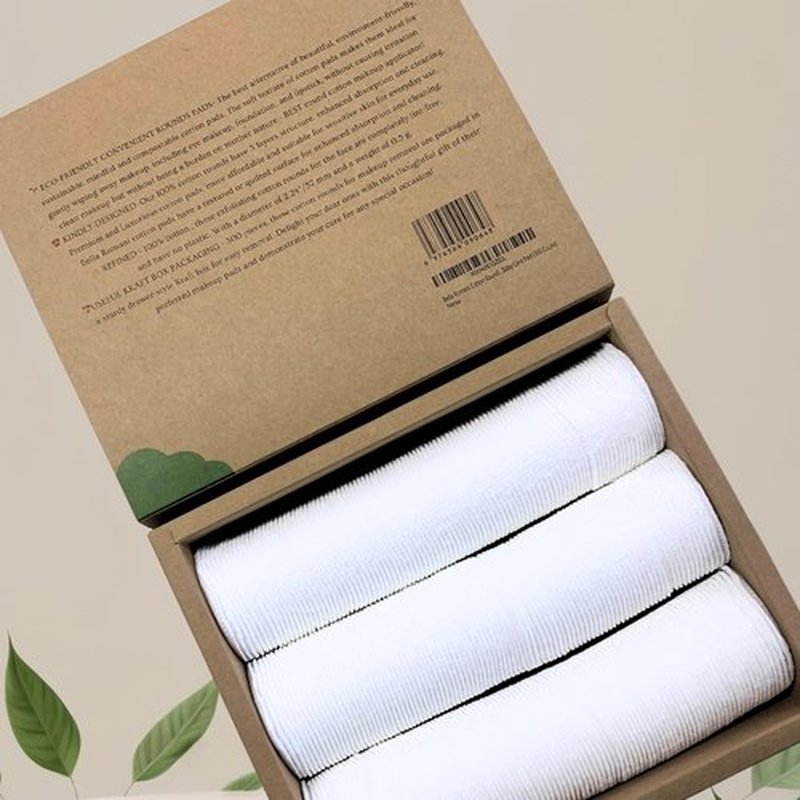 Bella Romani Organic Cotton Rounds (300 Count) Makeup Remover Pads, Hypoallergenic, Lint-Free | 100% Pure Cotton