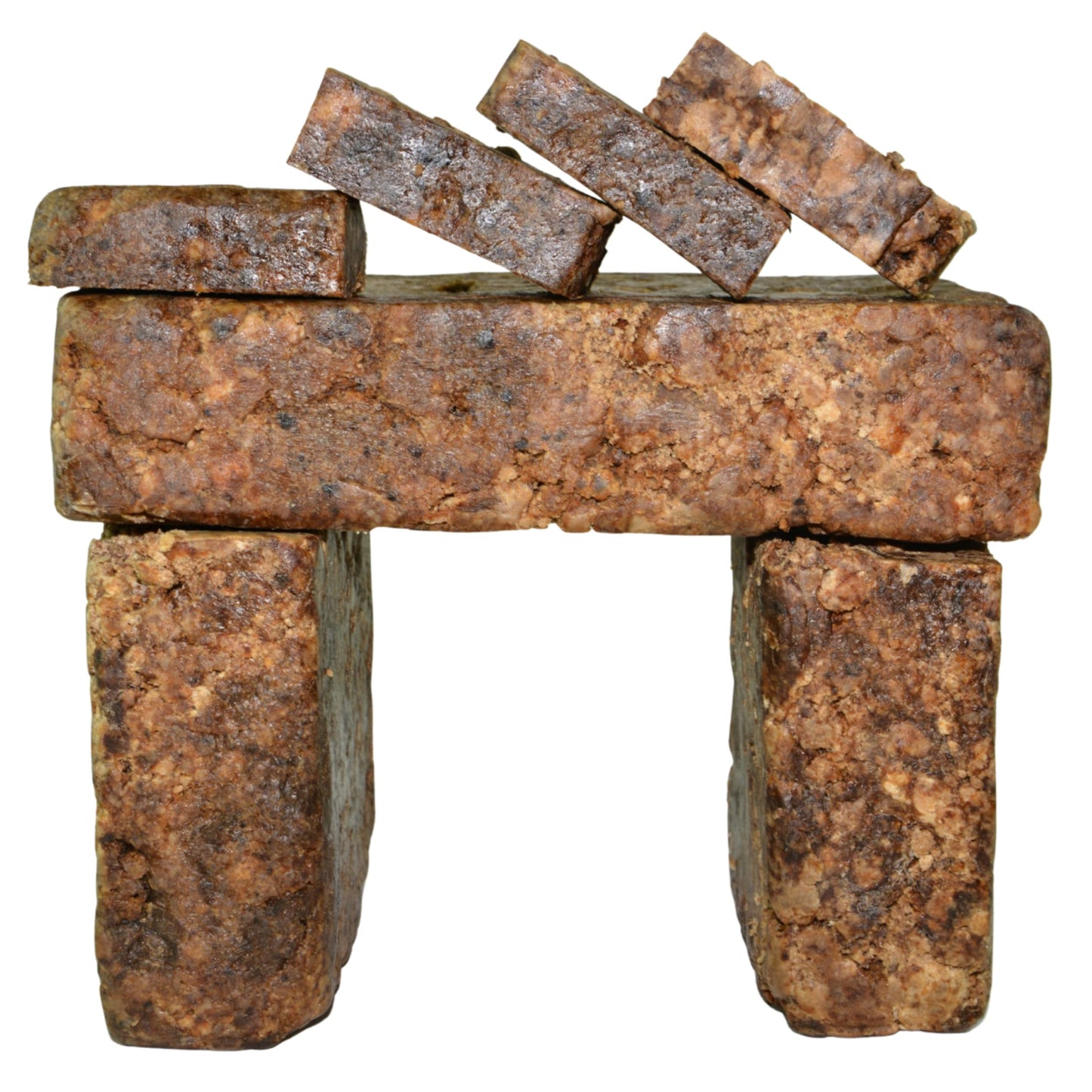 Plant Guru Raw African Black Soap 2 lbs. Bulk Bars 100% Pure Natural From Ghana.