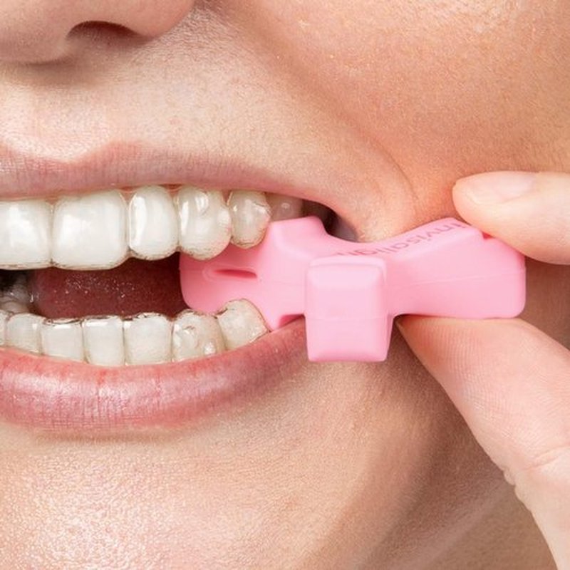 Invisalign Munchies EPS Aligner and Retainer Tray Seaters, Aligner Chewies (Pack of 2) (Pink)