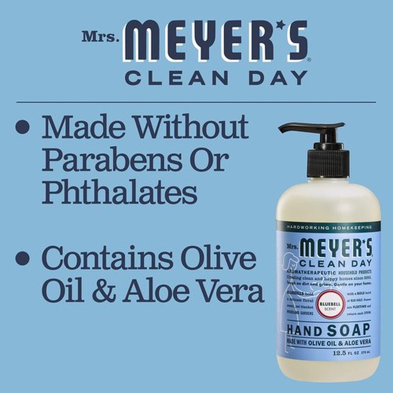 MRS. MEYER'S CLEAN DAY Bluebell Hand Soap 12.5 Fl Oz (Pack of 3)